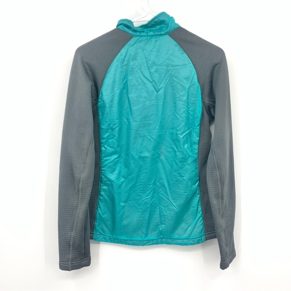 LL Bean Women Size XS Jacket Rain Zip Front Coat Blue Gray Fleece Lined Nylon - Picture 6 of 8